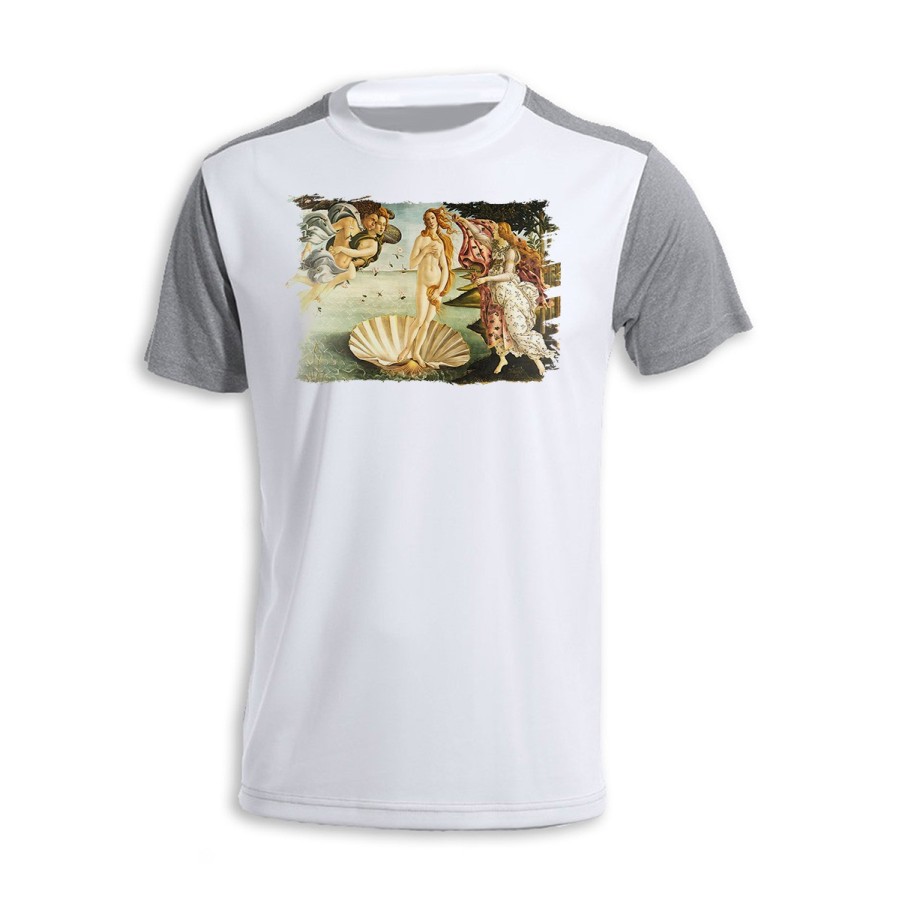 CAMISETA DISEÑO BICOLOR cuadro el nacimiento de Venus Sandro Botticelli pintor personalizada