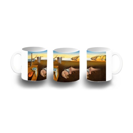 TAZA DE PLASTICO cuadro la persistencia de la memoria Salvador Dalí pintor niños personalizada