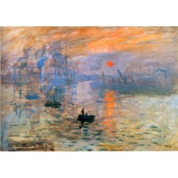 TAZA MÁGICA cuadro impresión sol naciente Claude Monet pintor personalizada