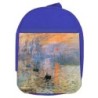 MOCHILA AZUL cuadro impresión sol naciente Claude Monet pintor escolar personalizado picnic excursión deporte