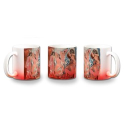 TAZA CON DEGRADADO cuadro las señoritas de Avignon Pablo Picasso pintor color personalizada