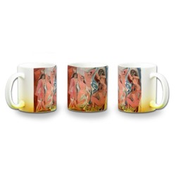 TAZA CON DEGRADADO cuadro las señoritas de Avignon Pablo Picasso pintor color personalizada