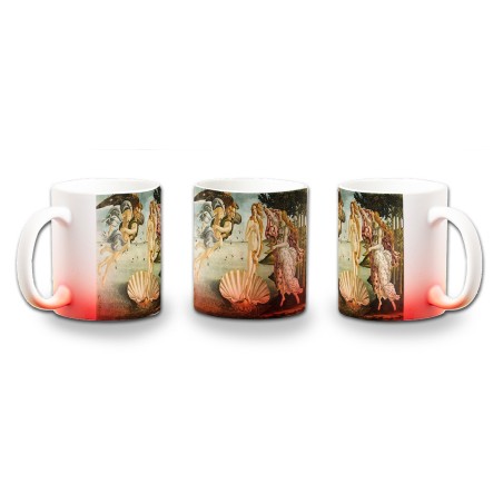 TAZA CON DEGRADADO cuadro el nacimiento de Venus Sandro Botticelli pintor color personalizada