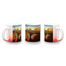 TAZA CON DEGRADADO cuadro la persistencia de la memoria Salvador Dalí pintor color personalizada