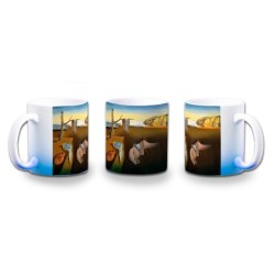 TAZA CON DEGRADADO cuadro la persistencia de la memoria Salvador Dalí pintor color personalizada