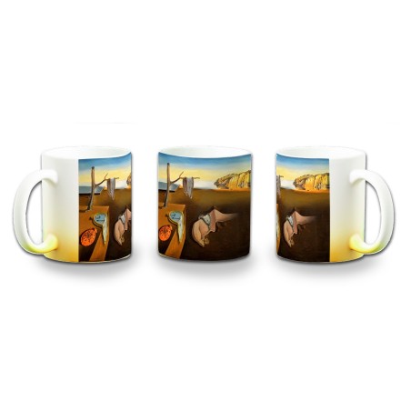 TAZA CON DEGRADADO cuadro la persistencia de la memoria Salvador Dalí pintor color personalizada