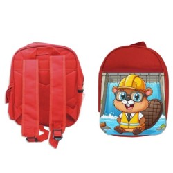 MOCHILA ROJA castor...