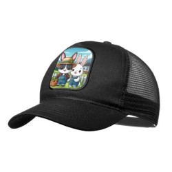 GORRA NEGRA CON REJILLA...