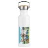 BIDON 750 ML ACERO INOXIDABLE ESTILO RETRO conejo familia profesion granjero rancho animales deporte deportivo botella