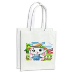 PACK BOLSAS conejo granjero profesion animal rancho cultivo cocina compra personalizadas