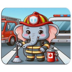 ALFOMBRILLA elefante bombero profesion emergencia salvamento pc raton personalizada