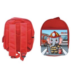 MOCHILA ROJA elefante...