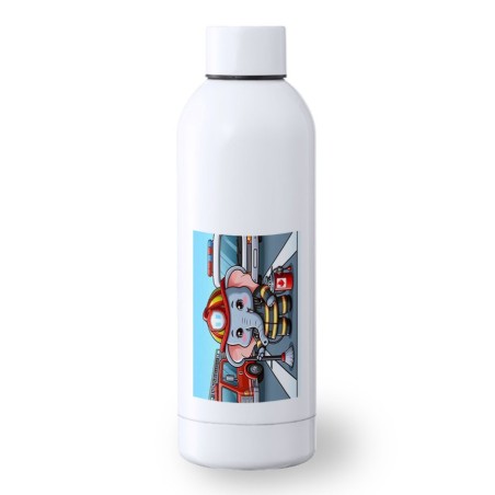 BIDON 500 ML ACERO INOXIDABLE elefante bombero profesion emergencia salvamento deporte deportivo botella senderismo