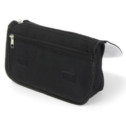 ESTUCHE NECESER DE LONA gacela deportista profesion juegos olimpicos unisex negro bolsa aseo multiusos