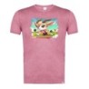 CAMISETA ROJA MEZCLA gacela deportista profesion juegos olimpicos moda verano tshirt