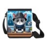 BANDOLERA PEQUEÑA gato detective profesion espia mascota animal bolso personalizada