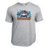 CAMISETA GRIS MEZCLA gato detective profesion espia mascota animal moda verano personalizada