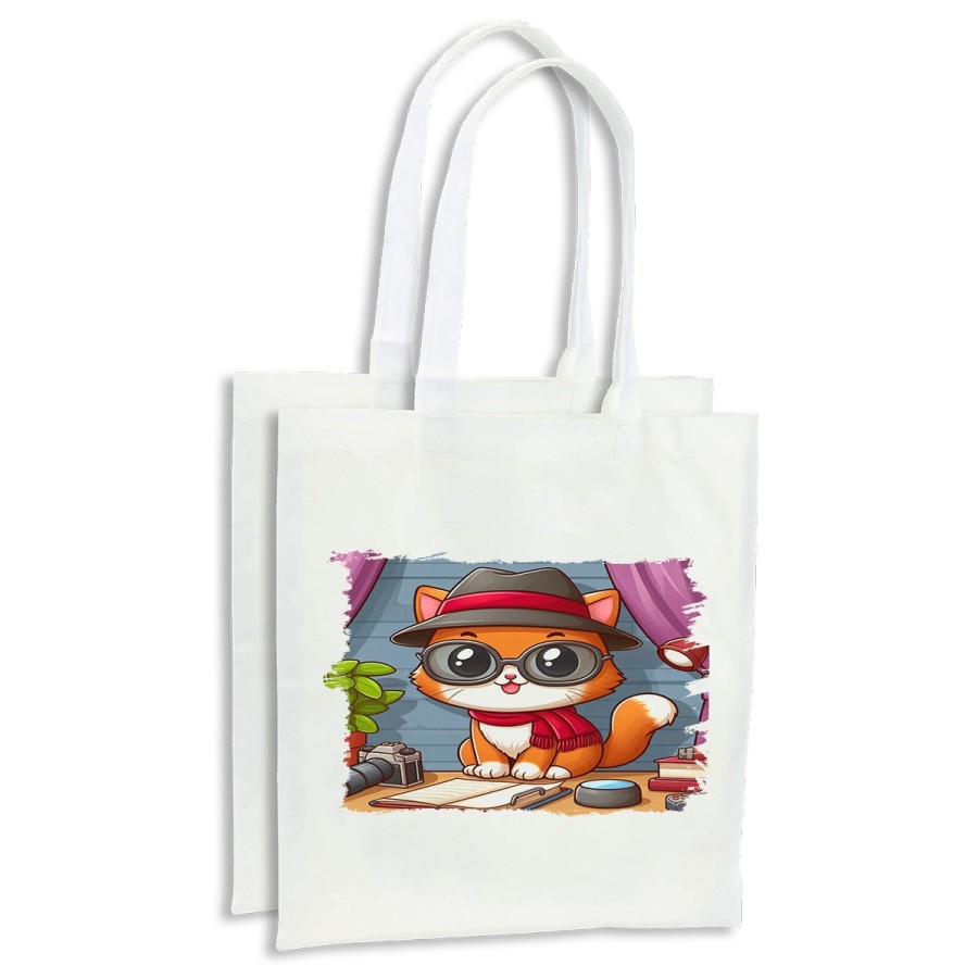 PACK BOLSAS gato periodista profesion reportero periodico cocina compra personalizadas