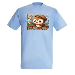 CAMISETA AZUL CIELO gorrion...