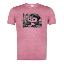 CAMISETA ROJA MEZCLA CON...
