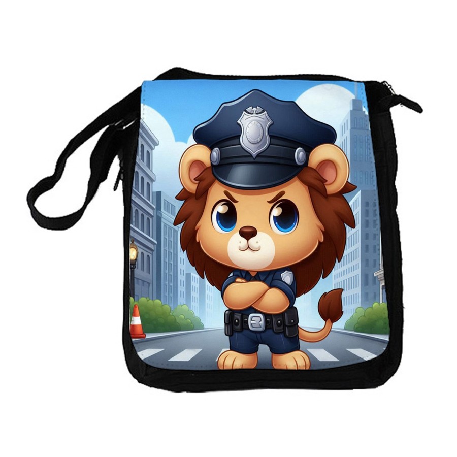 BANDOLERA REPORTERO MEDIANA BOLSO leon policia profesion guardia seguridad ciudad bolsa mochila hombro