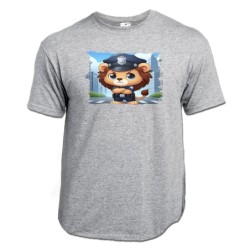 CAMISETA GRIS MEZCLA leon...