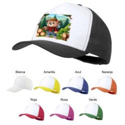 GORRA COLORES oso leñador...