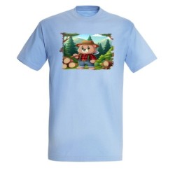 CAMISETA AZUL CIELO oso...