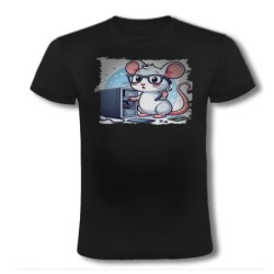 CAMISETA NEGRA raton...