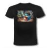 CAMISETA NEGRA ruiseñor artista profesion escultor pintor mascota moda verano personalizada