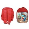 MOCHILA ROJA ruiseñor artista profesion escultor pintor mascota escolar personalizado