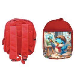 PACK MOCHILA ROJA Y ESTUCHE...