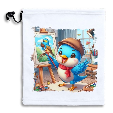 BRAGA GORRO POLAR AJUSTABLE ruiseñor artista profesion escultor pintor mascota POLIESTER INVIERNO PERSONALIZADA