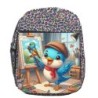 MOCHILA LUNARES ESTAMPADO ruiseñor artista profesion escultor pintor mascota escolar personalizado picnic excursión deporte