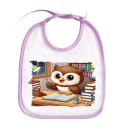 BABERO COLORES buho escritor profesion animal libros biblioteca personalizado bebe