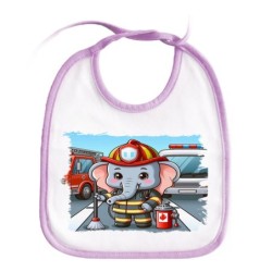 BABERO COLORES elefante bombero profesion emergencia salvamento personalizado bebe