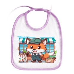 BABERO COLORES zorro vendedor profesion bricolaje tienda mascota personalizado bebe