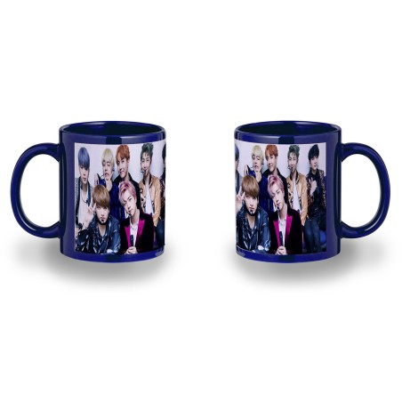 TAZA COLOR RECUADRO BTS BOY WITH LUV KPOP IDOL MNET color mug jarra cerveza te infusión