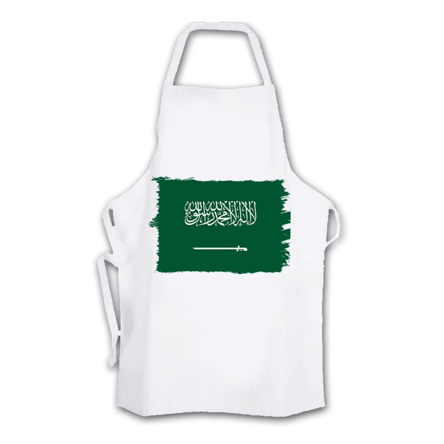 DELANTAL TALLA ADULTO bandera arabia saudí pais gobierno arabe cocina personalizado