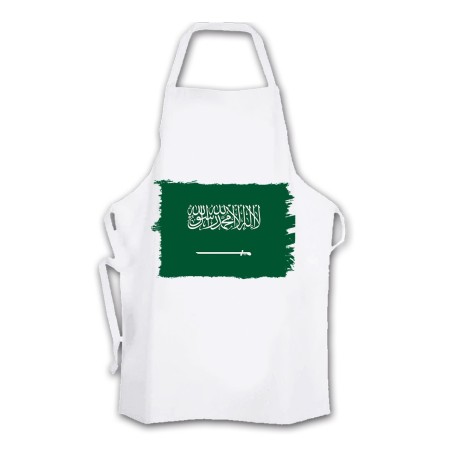 DELANTAL TALLA ADULTO bandera arabia saudí pais gobierno arabe cocina personalizado