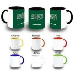 TAZA COLORES bandera arabia...