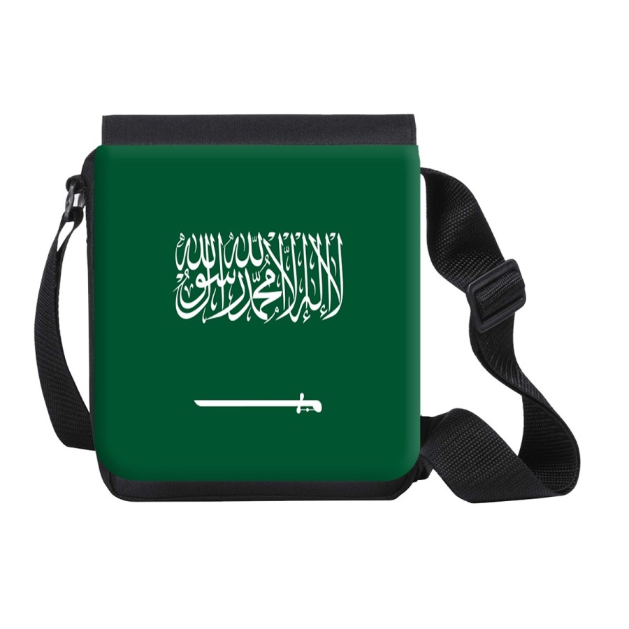 BANDOLERA PEQUEÑA bandera arabia saudí pais gobierno arabe bolso personalizada