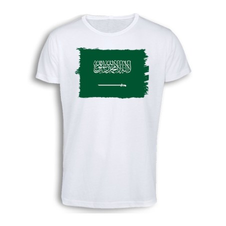 CAMISETA TACTO ALGODÓN bandera arabia saudí pais gobierno arabe cómoda personalizada