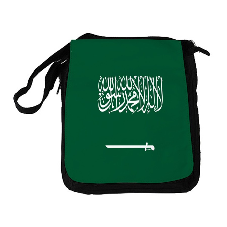 BANDOLERA REPORTERO MEDIANA BOLSO bandera arabia saudí pais gobierno arabe bolsa mochila hombro