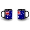 TAZA COMPLETAMENTE NEGRA bandera australia pais gobierno australiano personalizada