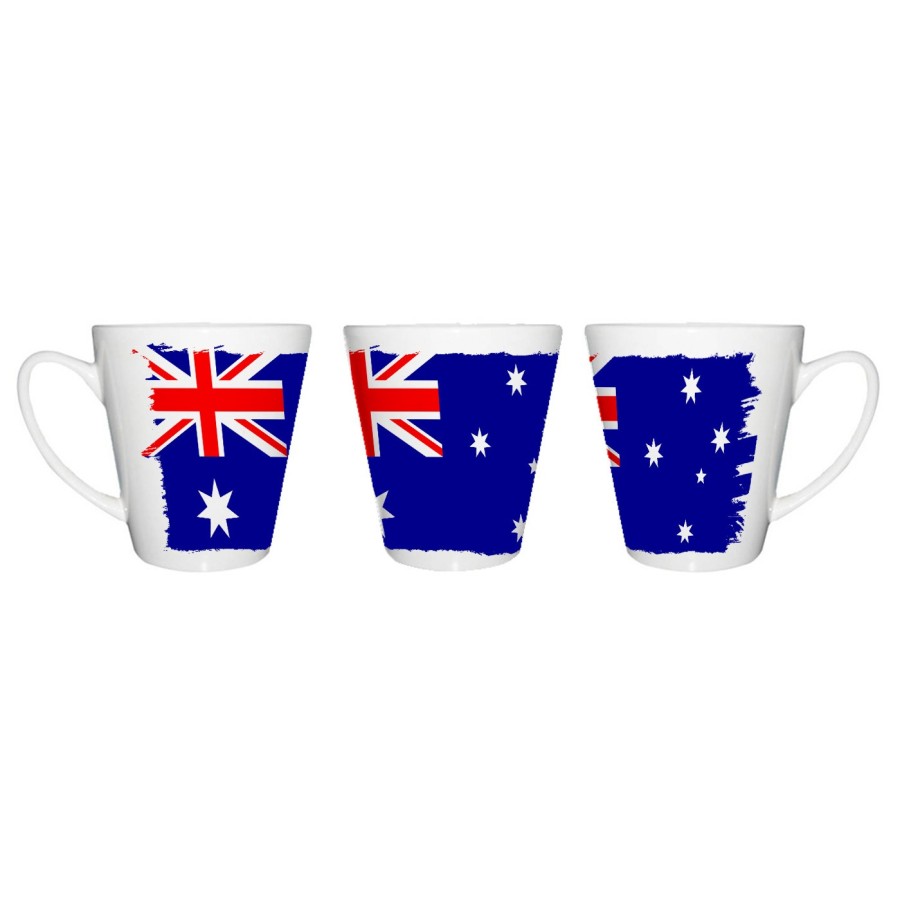 TAZA CÓNICA bandera australia pais gobierno australiano conica personalizada