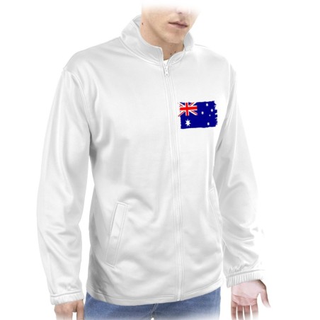 CHAQUETA TECNICA 1 IMPRESION bandera australia pais gobierno australiano  personalizada