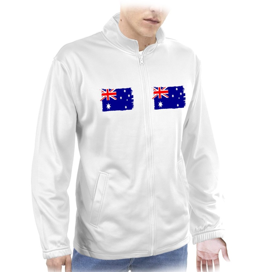 CHAQUETA TECNICA 2 IMPRESIONES bandera australia pais gobierno australiano  personalizada