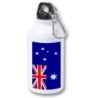 BIDON 400ML METALICO bandera australia pais gobierno australiano para viaje y deporte