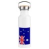 BIDON 750 ML ACERO INOXIDABLE ESTILO RETRO bandera australia pais gobierno australiano deporte deportivo botella